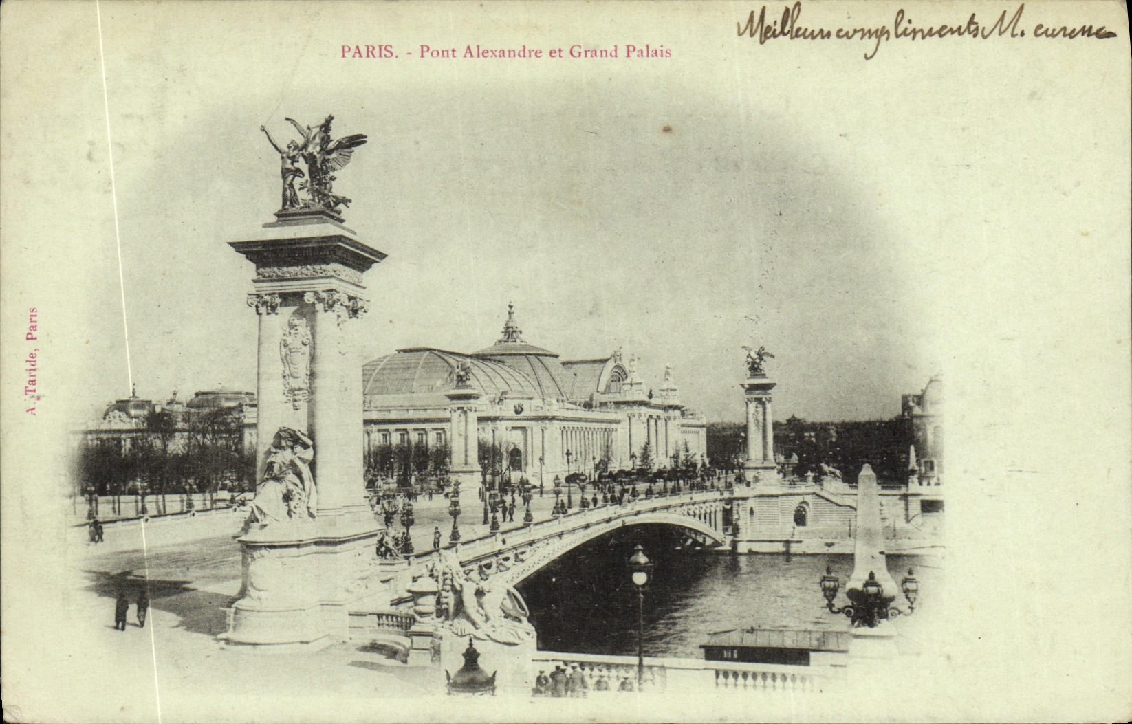 VINTAGE POSTCARD Paris Bridge Alexandre and Grand Palais