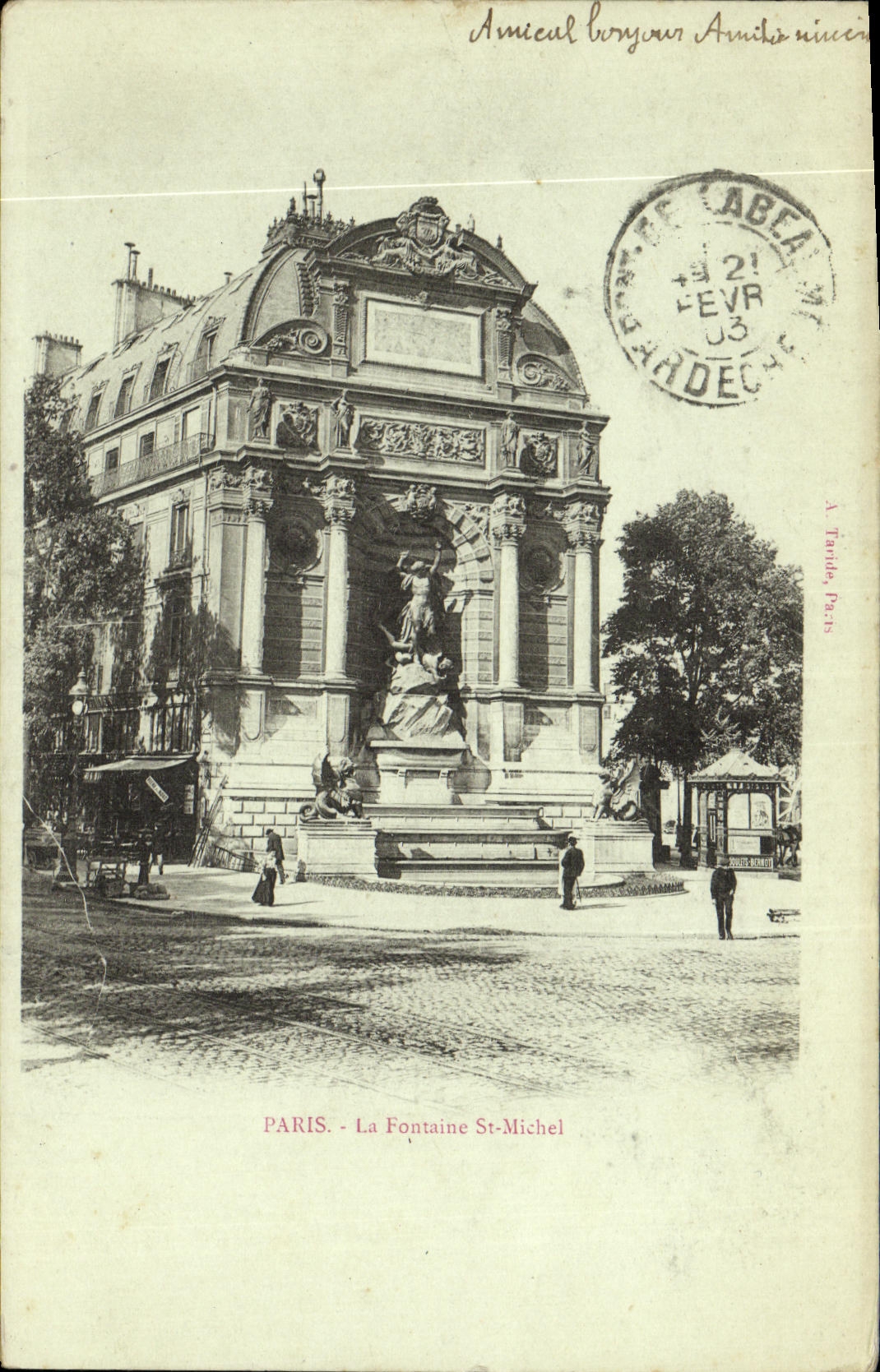 CPA Paris La Fontaine St Michel