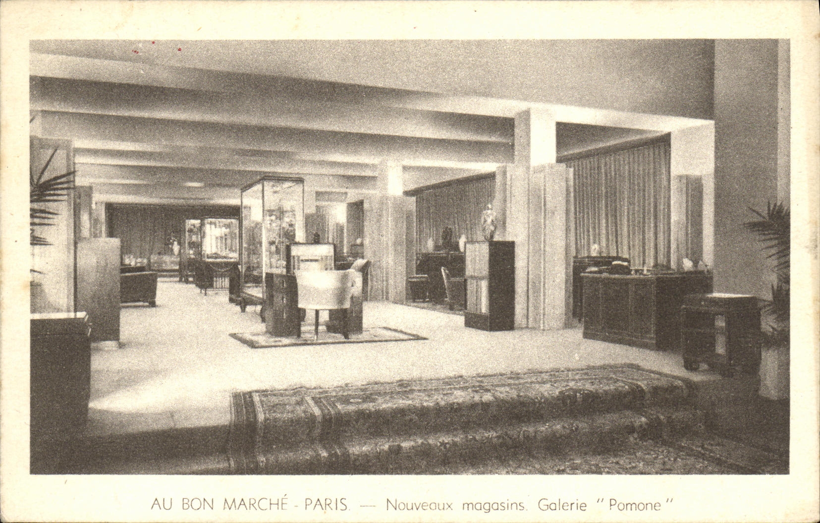 VINTAGE POSTCARD Paris New Stores Pomone Gallery