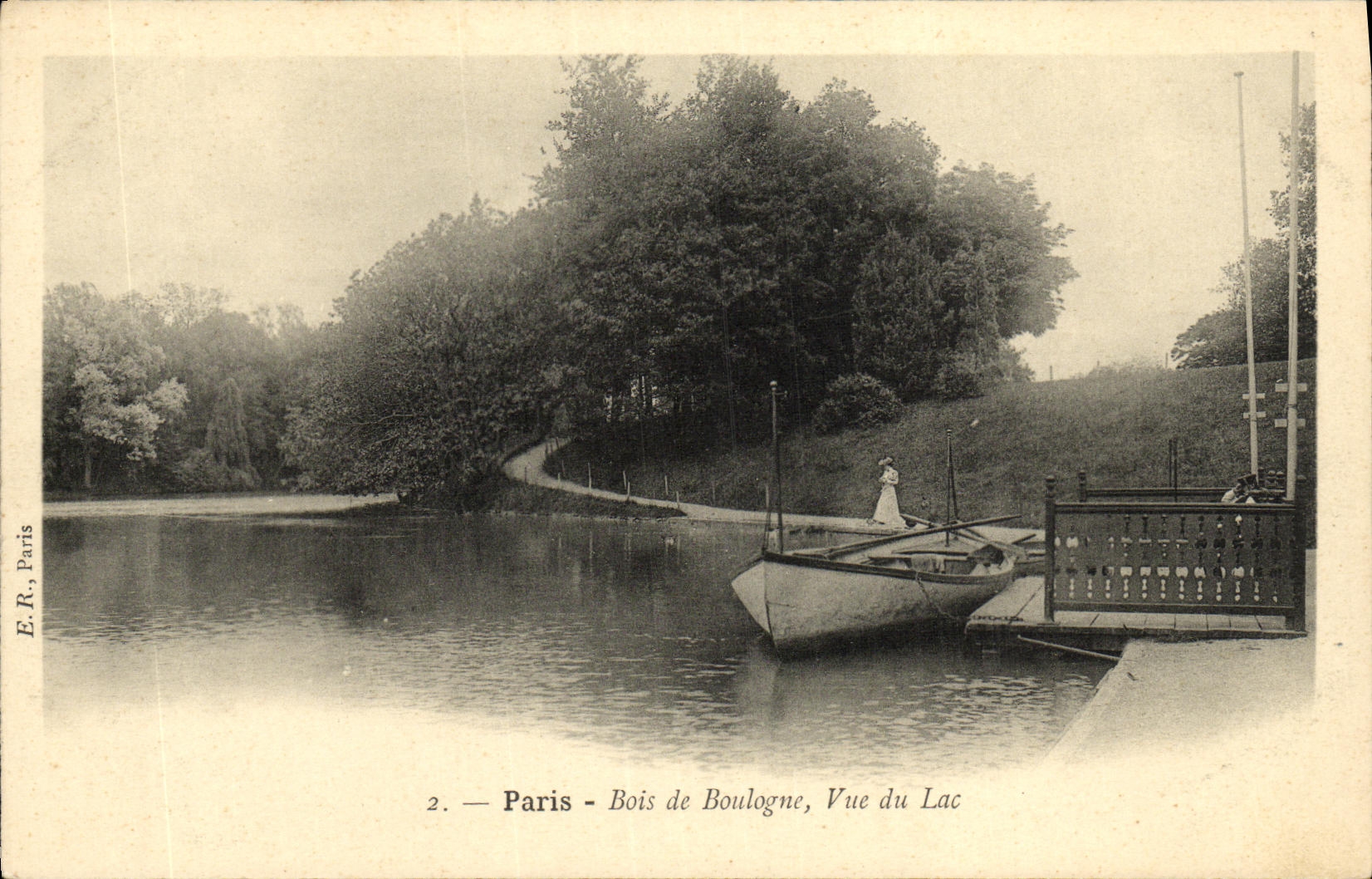 CPA Paris Bois de Boulogne Vue du Lac