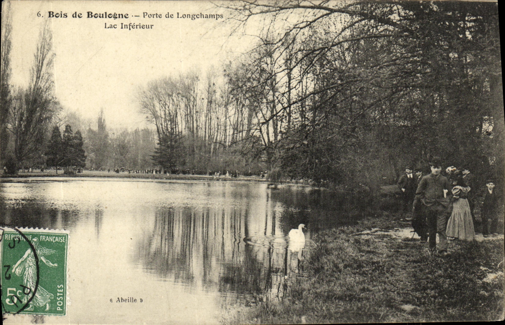 CPA Paris Porte de Longchamp Lac inferieur