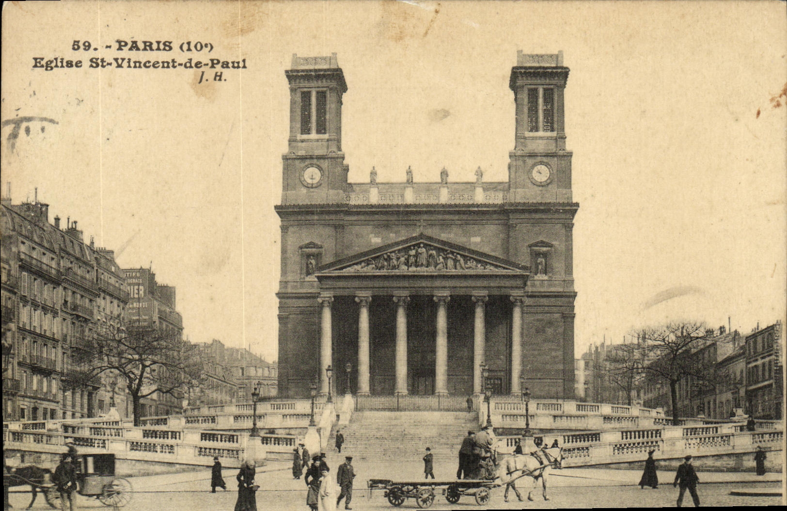 CPA Paris Eglise St Vincent Paul