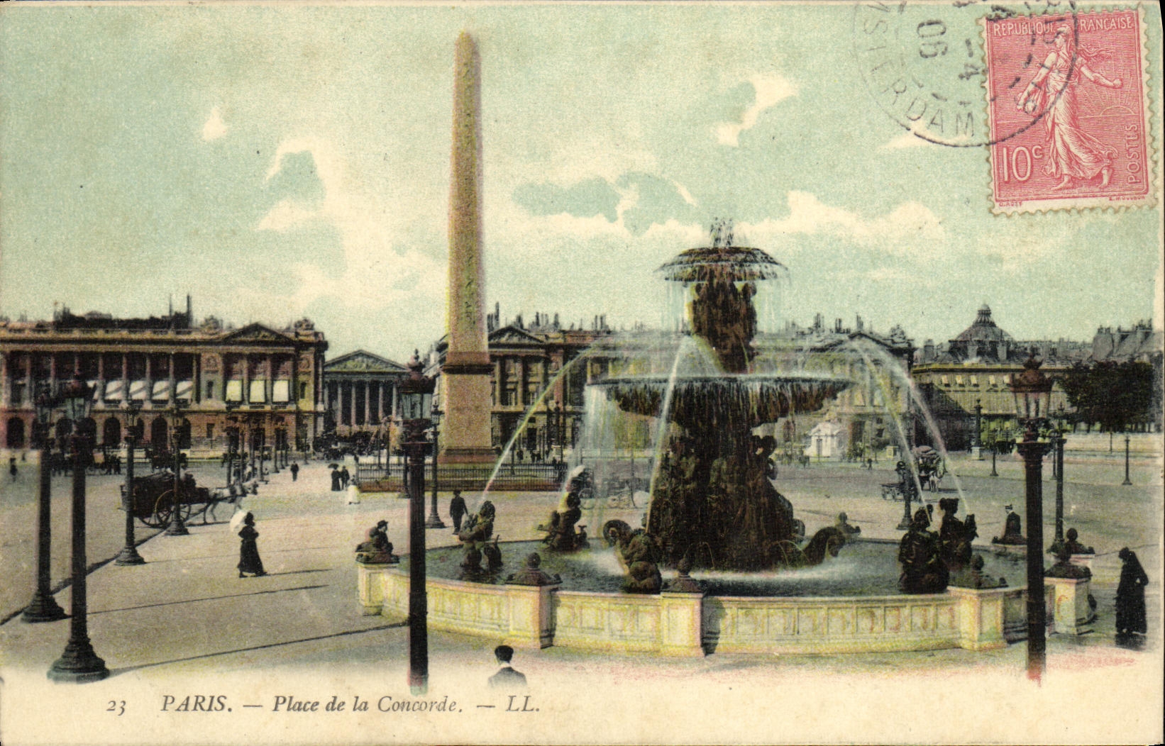 VINTAGE POSTCARD Paris Places of Harmony