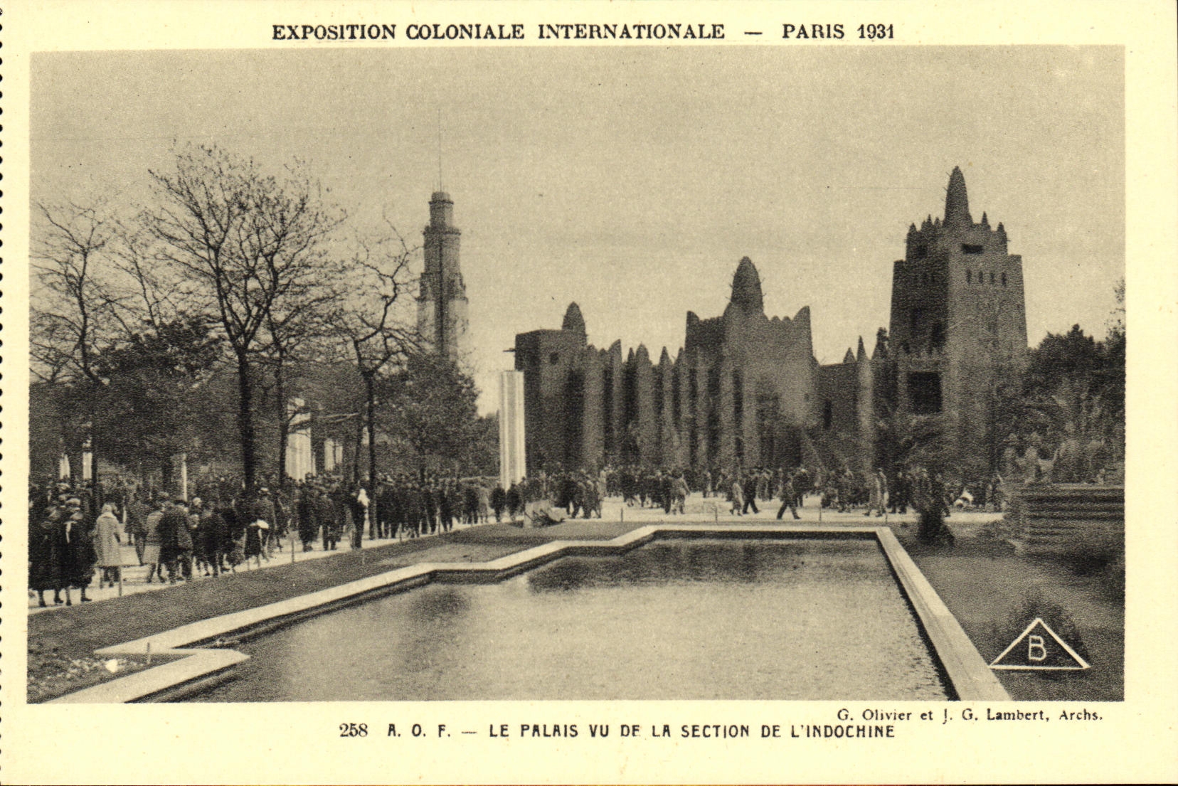 CPA Paris Exposition Coloniale Internationale 1931 AOF Le palais vu de la section de l Indochine