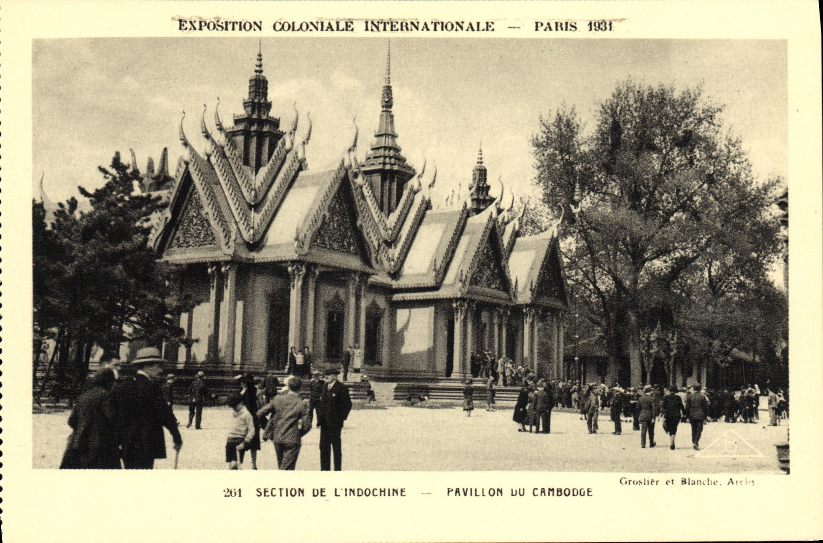 CPA Paris Exposition Coloniale Internationale 1931 Section de l indochine Pavillon du Cambodge