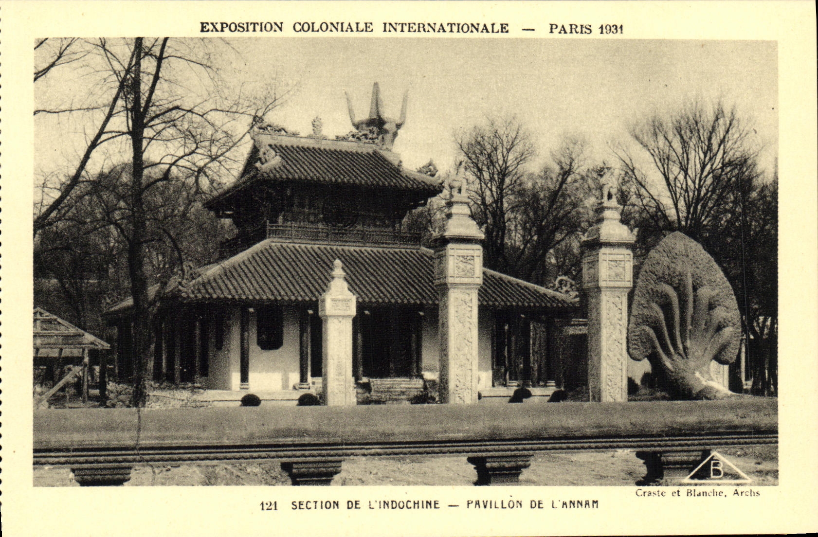 CPA Paris Exposition Coloniale Internationale Pavillon De L Annam 1931