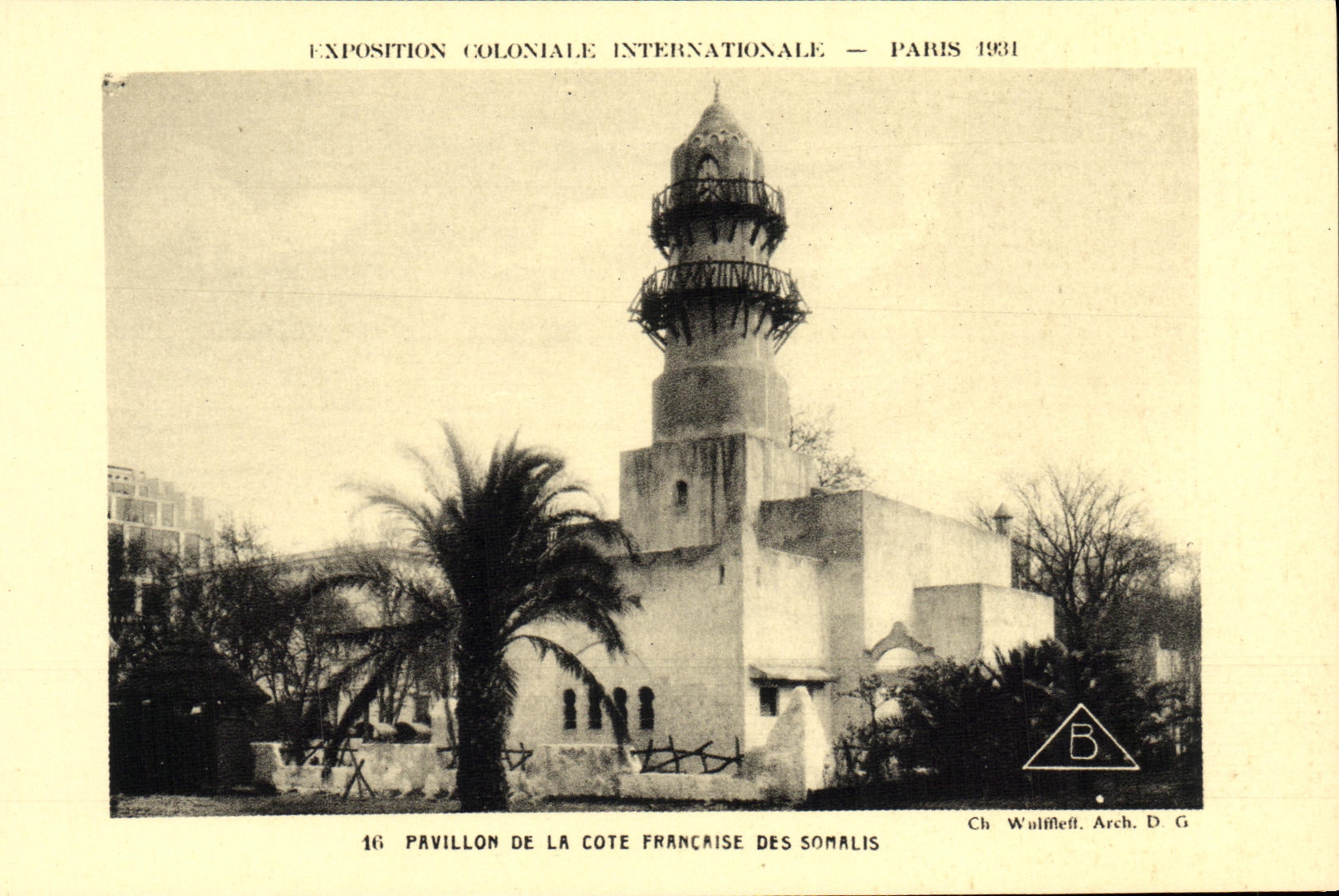 CPA Paris Exposition Coloniale Internationale Pavillon De la Cote Francaise des Somalis