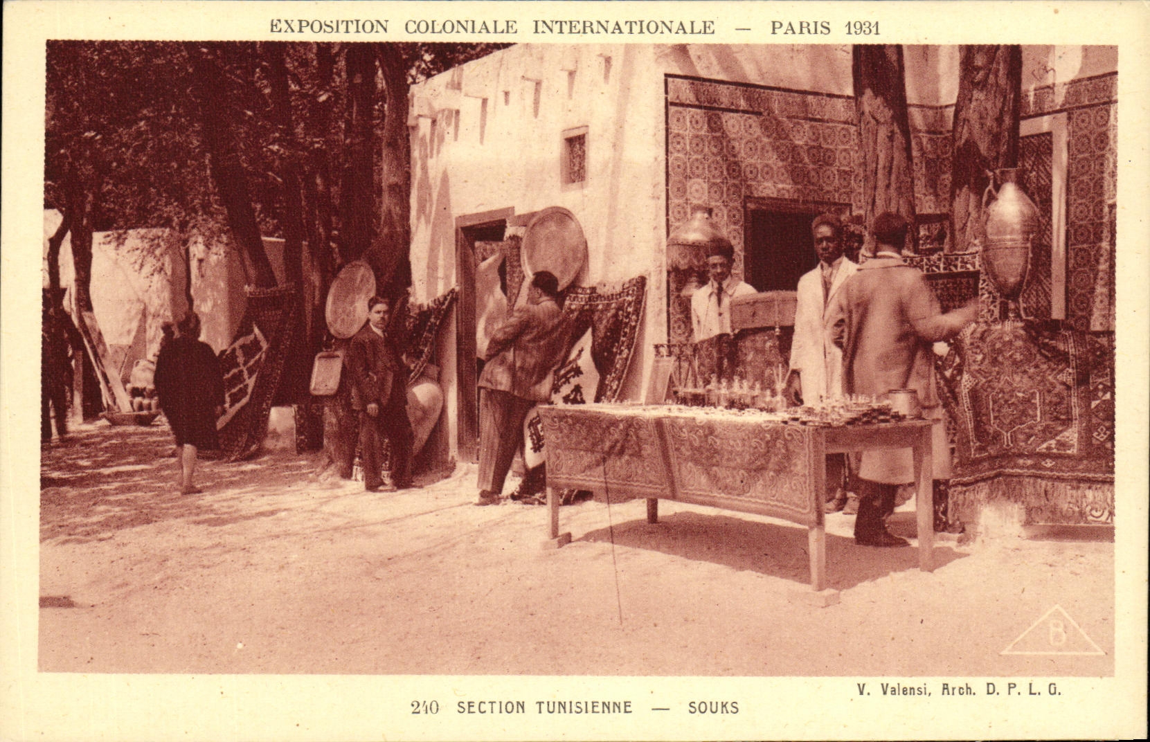 CPA Paris Exposition Coloniale Internationale 1931 SEction tunisienne Souks