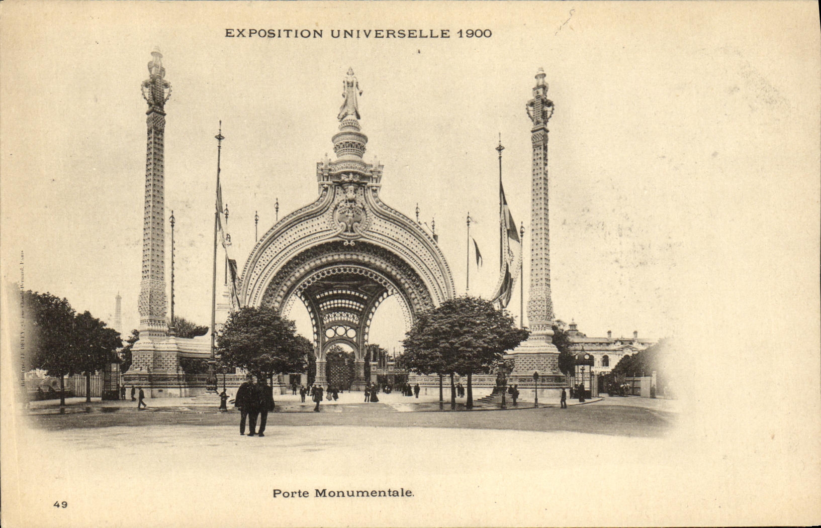 CPA Paris Exposition Universelle 1900 Porte monumentale