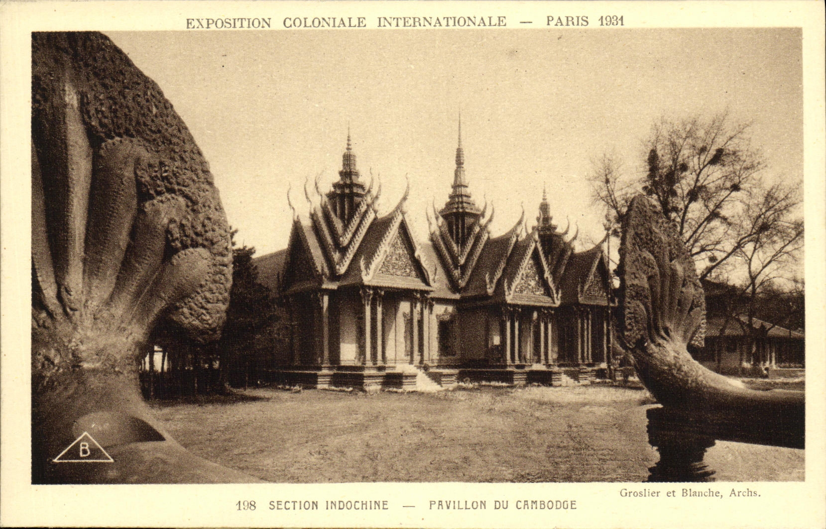 CPA Paris Exposition Coloniale Internationale 1931 Section Indochine Pavillon du Cambodge