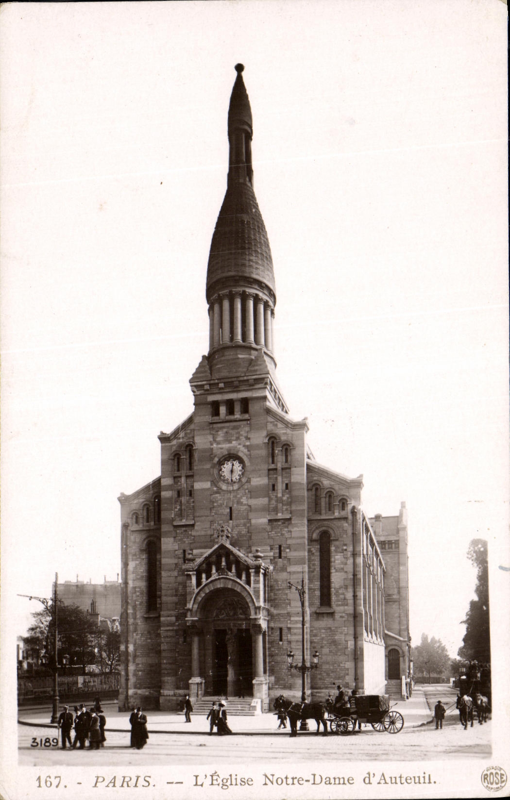 CPA Paris Notre Dame Eglise D Auteuil 