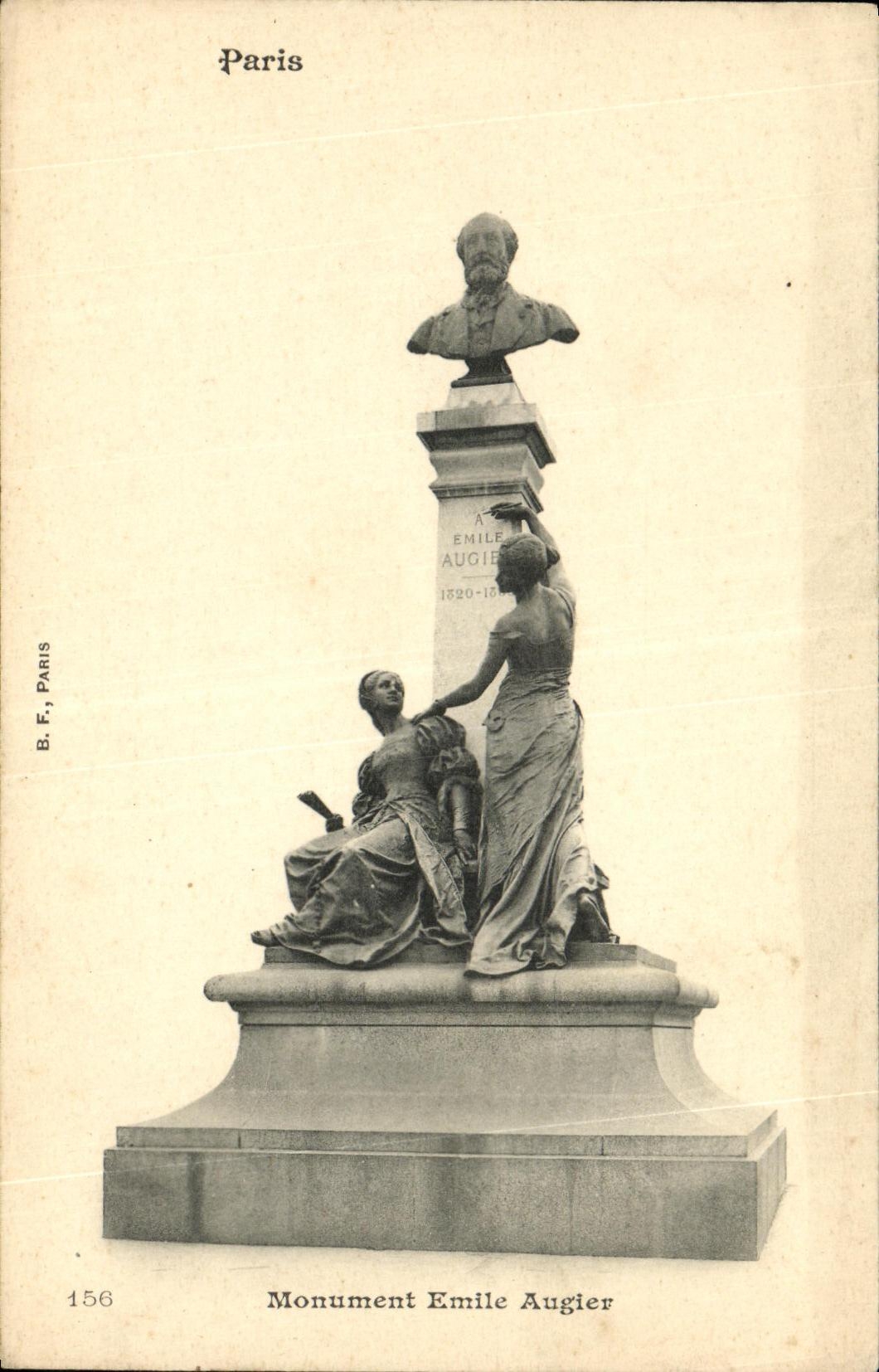 CPA Paris Monument Emile Augier
