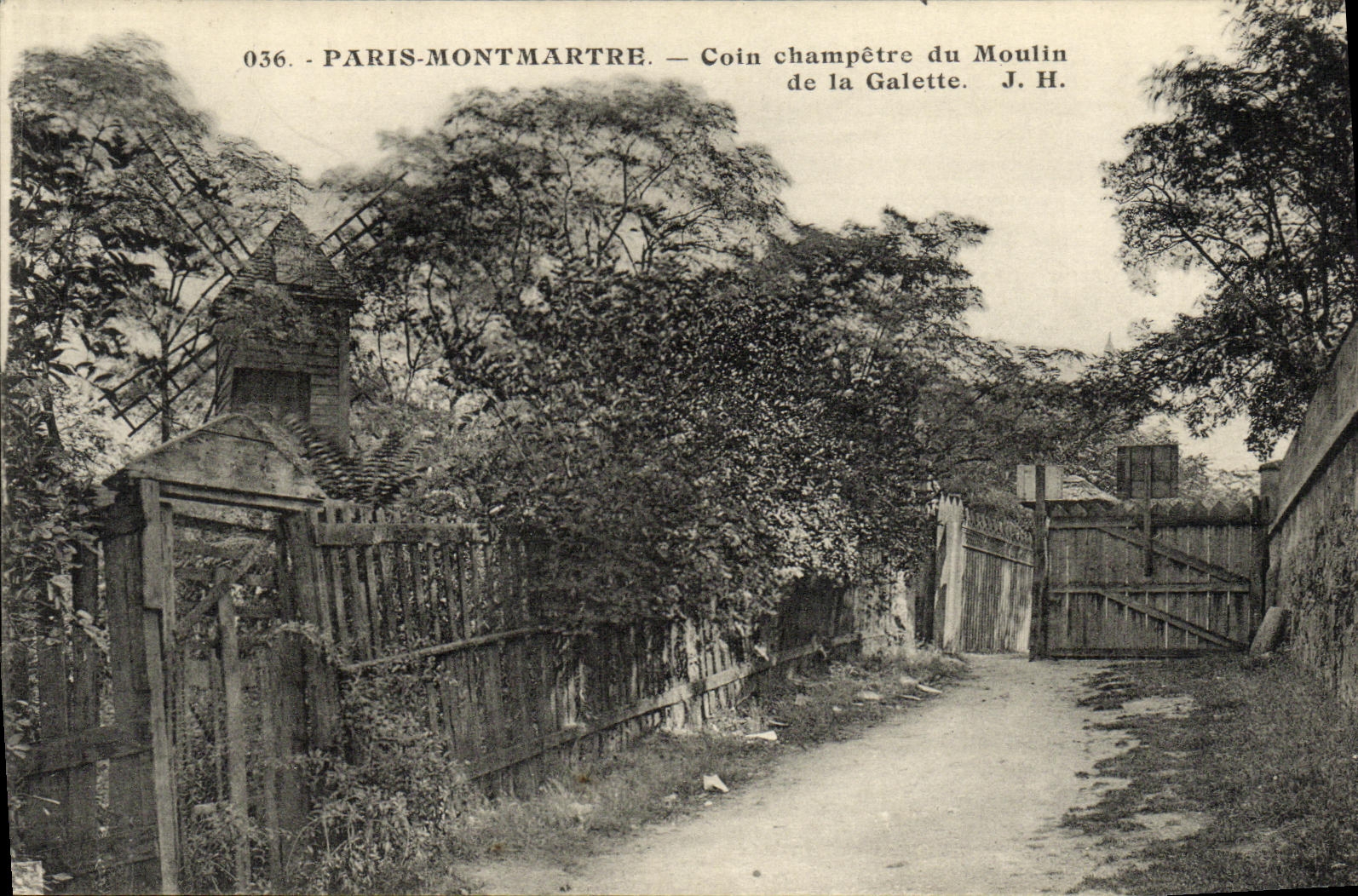 CPA Paris Montmartre Coin Champetre du Moulin de la Galette