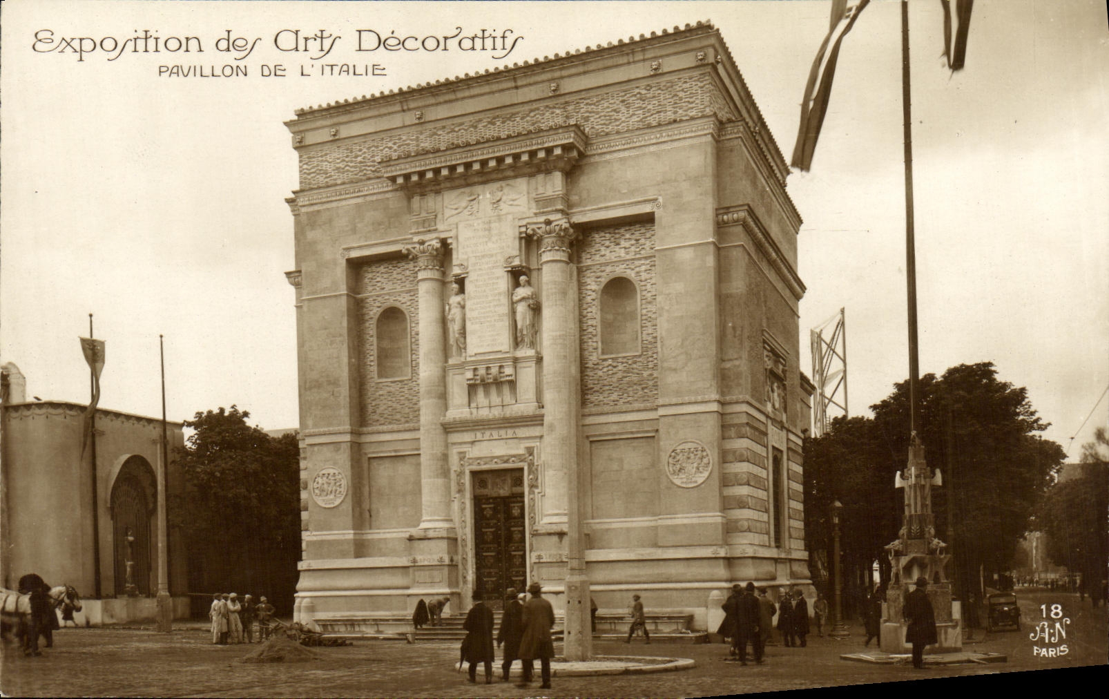 CPA Exposition des Arts decoratifs Paris Pavillon De L italie
