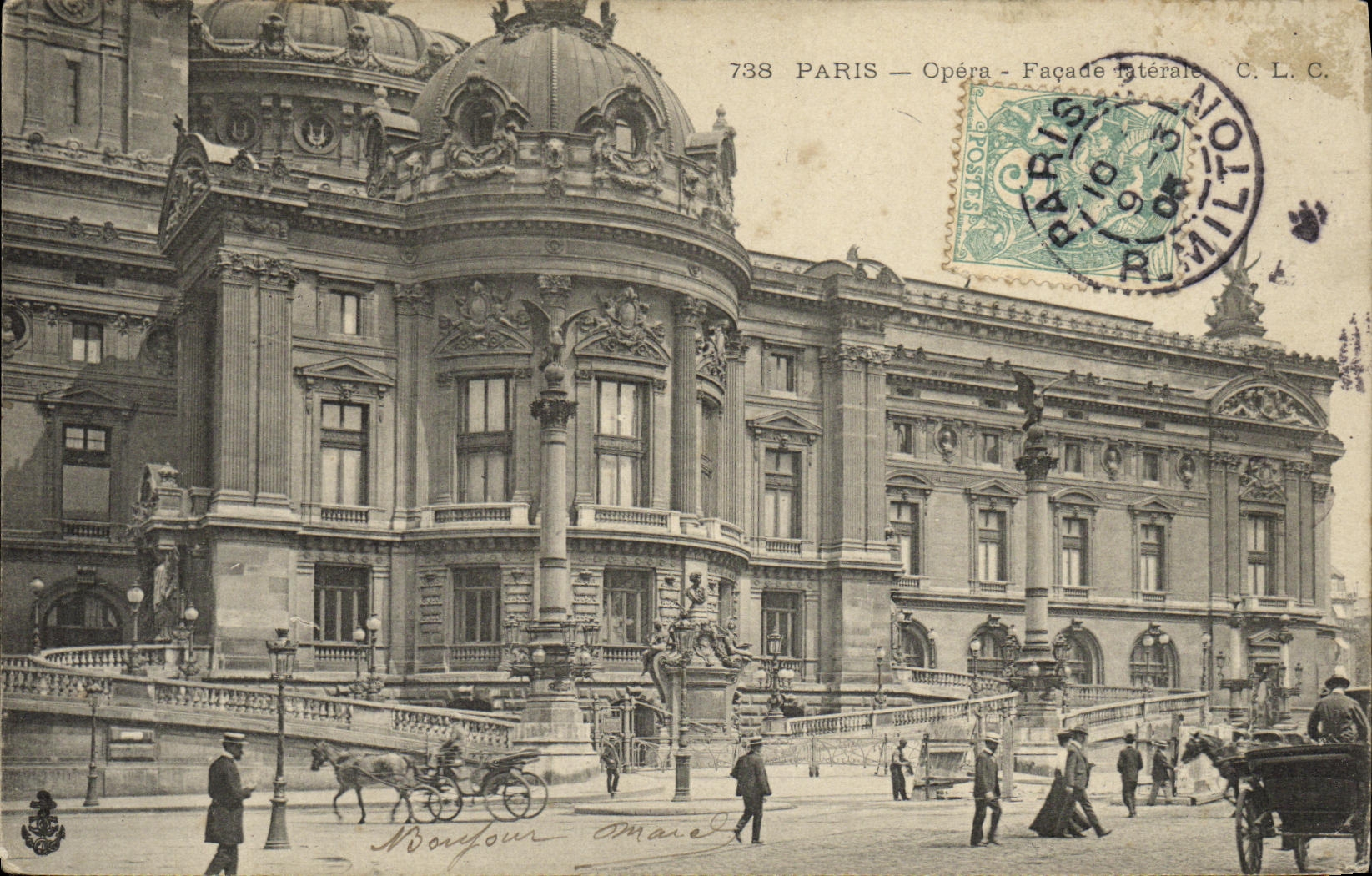 CPA Paris Opera Facade laterale