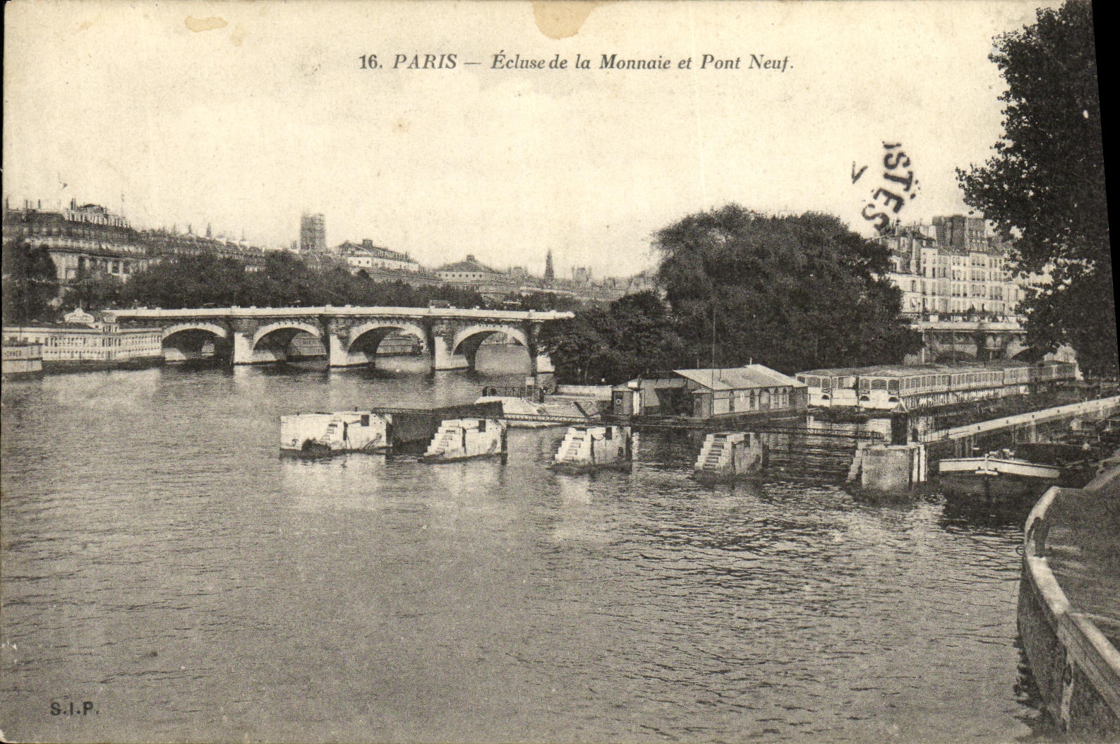 CPA Paris Ecluse de la Monnaie et Pont Neuf 