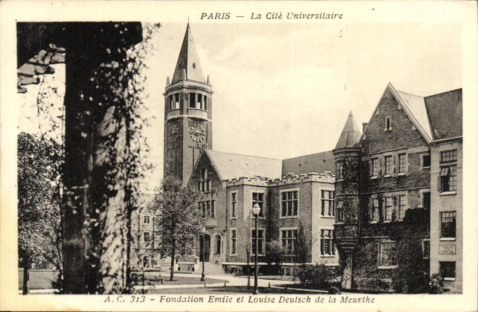 CPA Paris La Cite Universitaire Fondation Emile et Louise Deutsch de la Meurthe