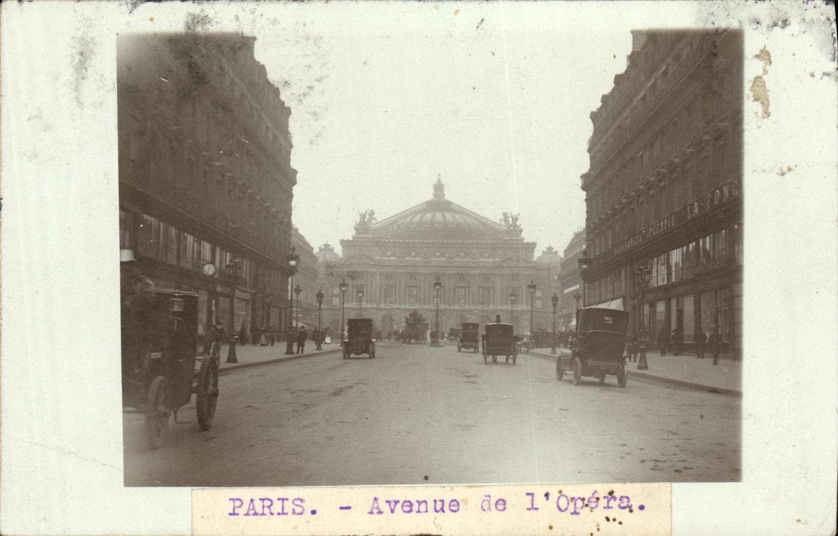 CARTE PHOTO Paris Avenue de L Opera