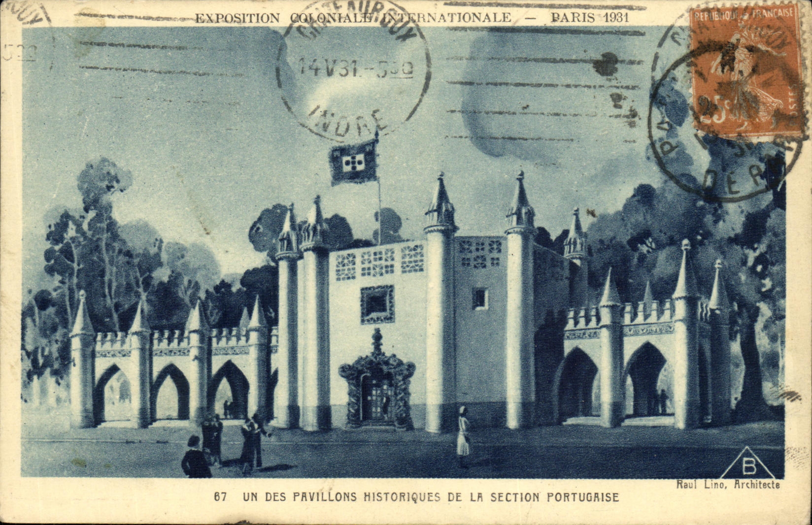 CPA Exposition Coloniale Internationale Paris 1931 Un des pavillons historiques de la section portugaise