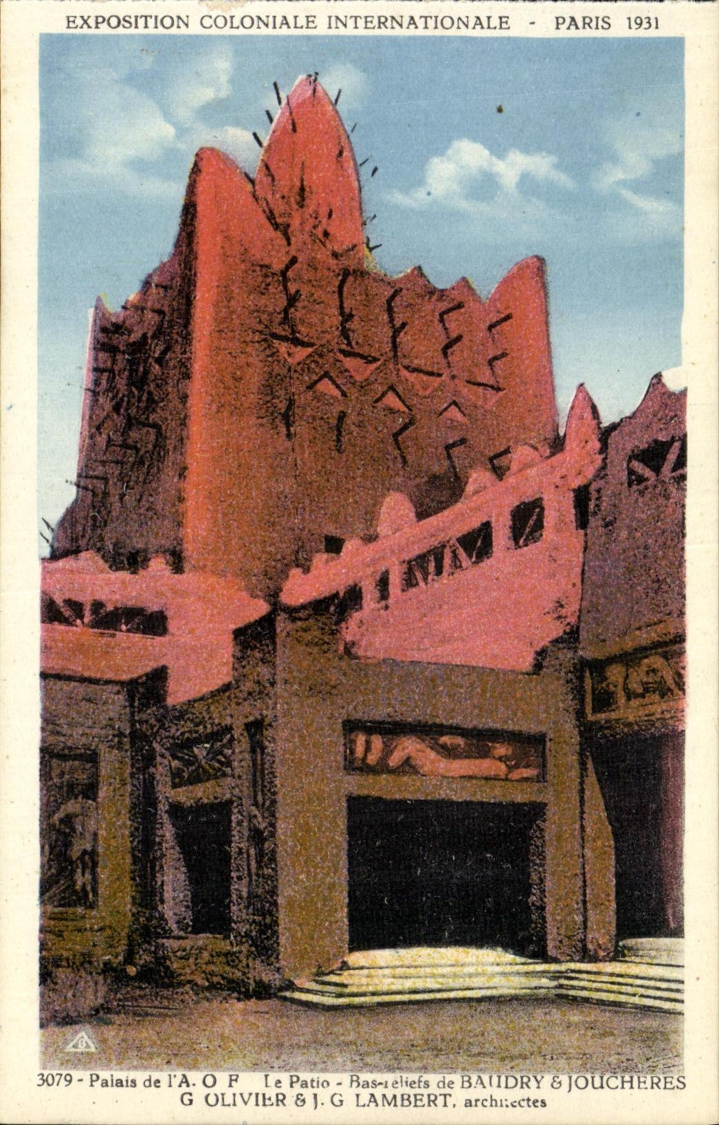 CPA Exposition Coloniale Internationale Paris 1931 Palais de l AOF Le patio