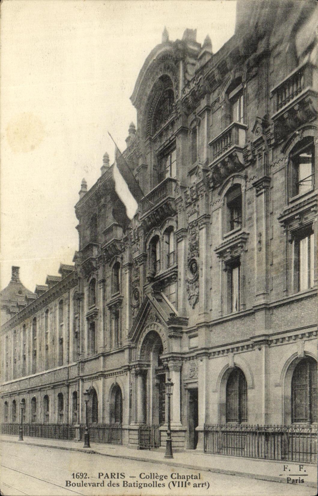 CPA Paris College Chaptal Boulevard des Batignolles