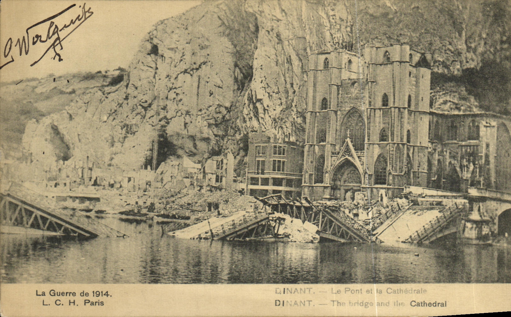 VINTAGE POSTCARD Dining the Bridge and the Militaria Cathedral