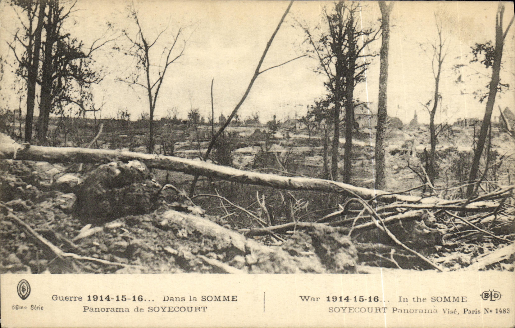 VINTAGE POSTCARD Nap Panorama of Soyecourt Militaria
