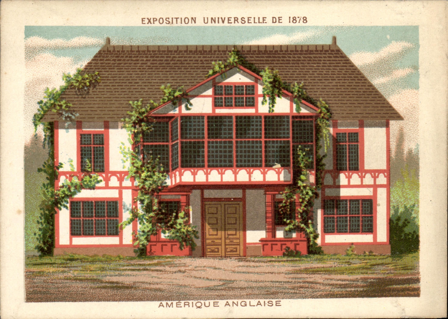 CPA Exposition Universelle 1878 Amerique Anglaise