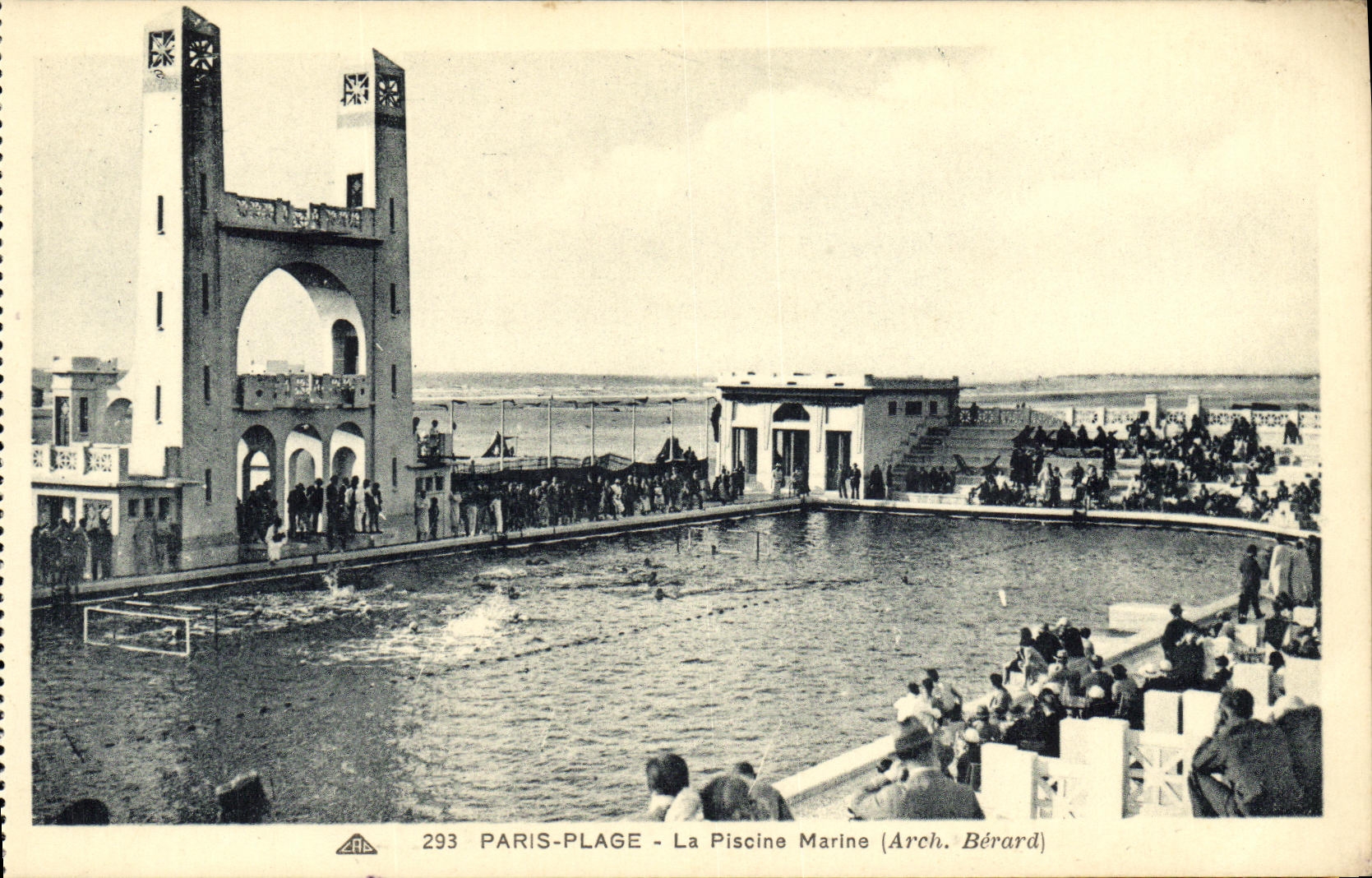 CPA Paris Plage La Piscine Marine