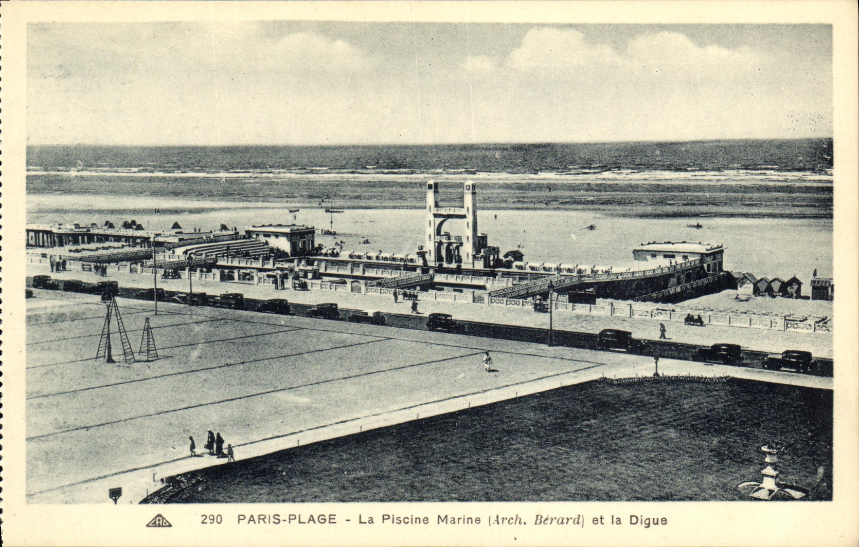 CPA Paris Plage La Pisscine Marine et la digue
