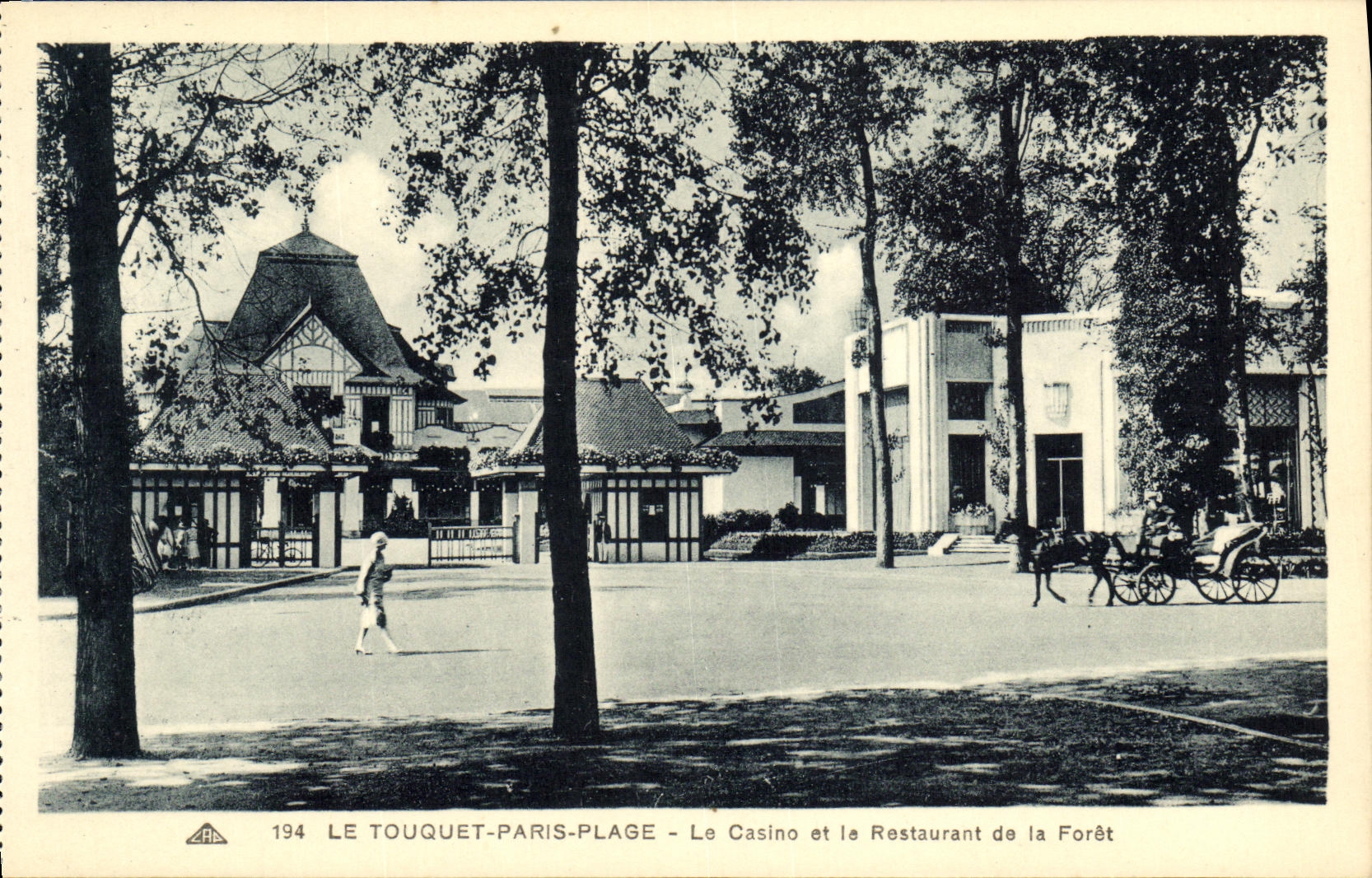 CPA Paris Le Touquet Le Casino et Le Restaurant de la Foret