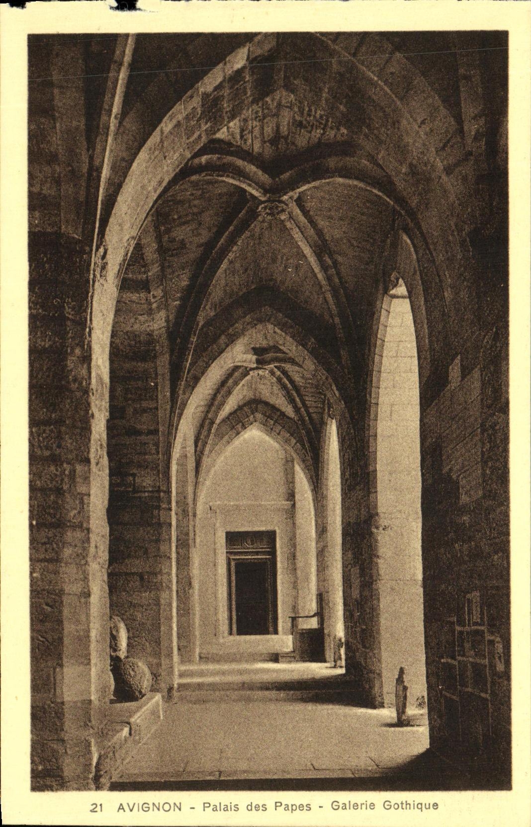 Paladar de Avignon de la POSTAL de la VENDIMIA de los papas Gothic Gallery