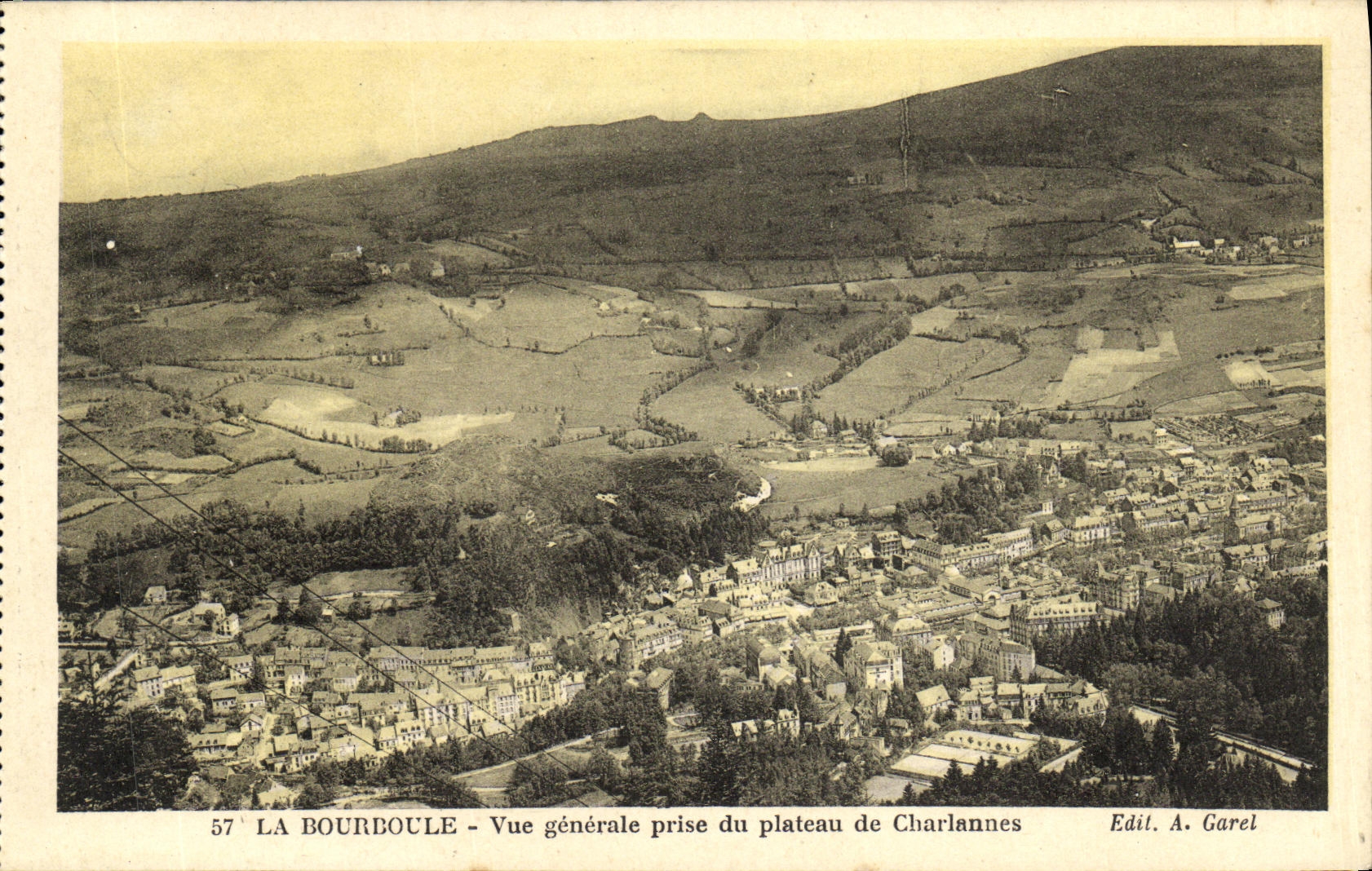 CPA La Bourboule Vue Generale Prise du Olateau de Charlannes