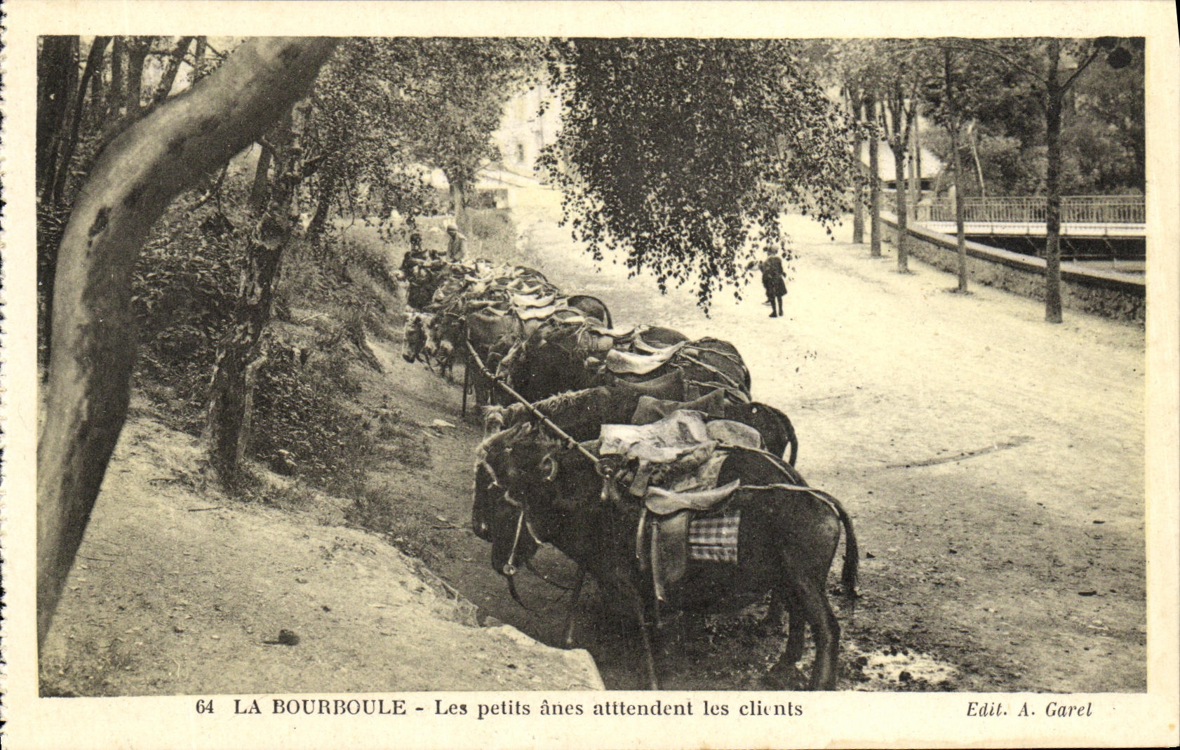 CPA La Bourboule Les Petits anes Attendent les Clients