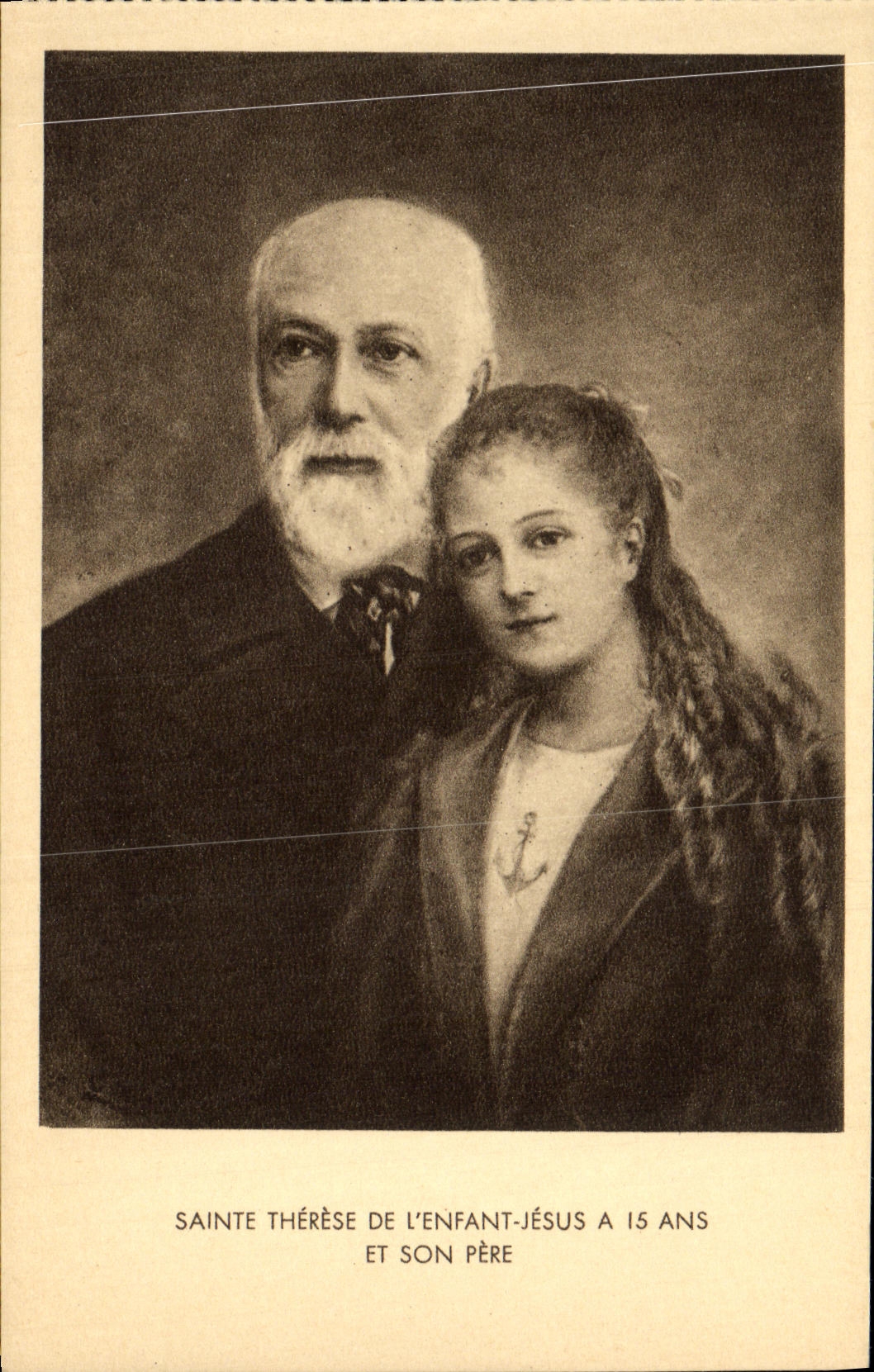 CPA Sainte Therese De L Enfant Jesus A Is Ans Et Son Pere