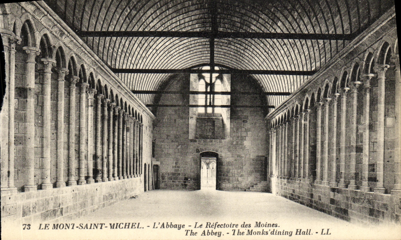 CPA Le Mont Saint Michel L abbaye Le Refectoire des Moines