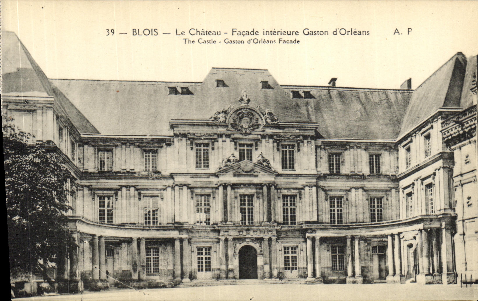 CPA Blois La Chateau Facade Interieure Gaston d Orleans