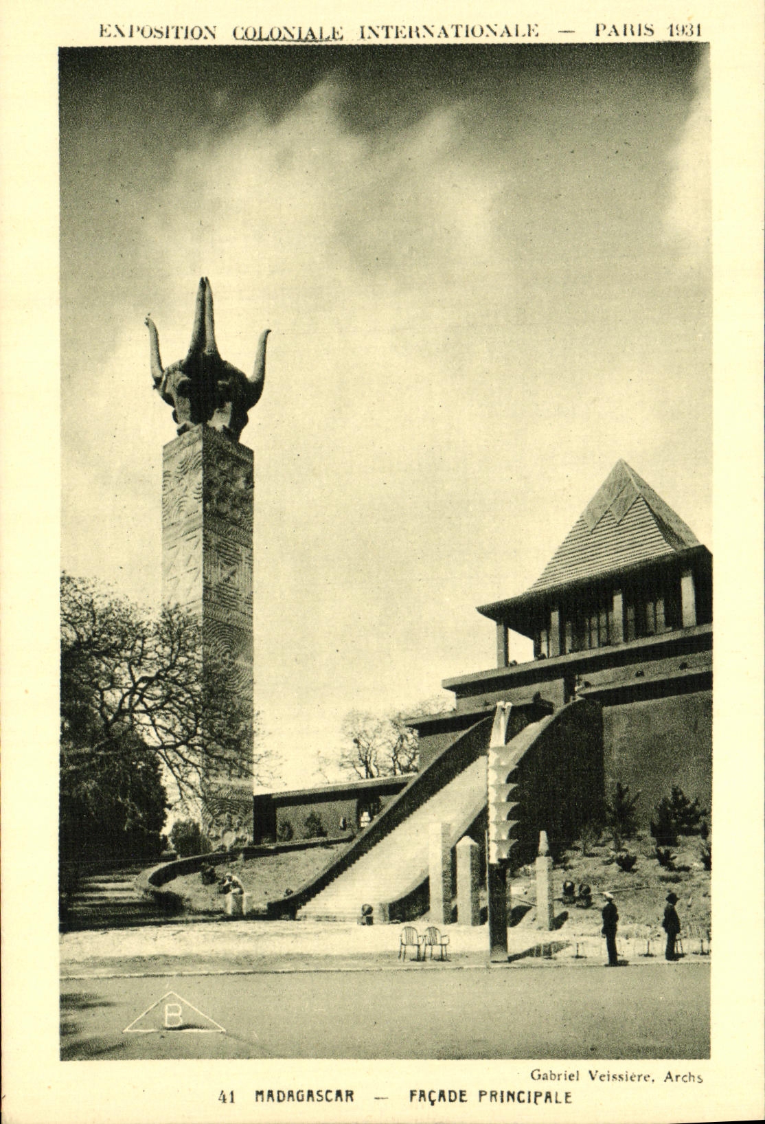 CPA Exposition Colonlale Internationale Paris 1931 Madagascar Facade Principale