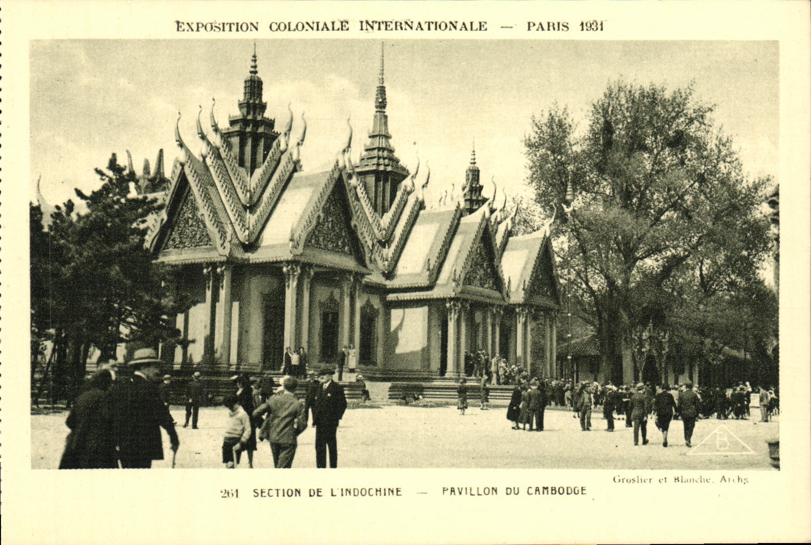 CPA Exposition Colonlale Internationale Paris 1931 Section de l Indochine Pavillon du Cambodge
