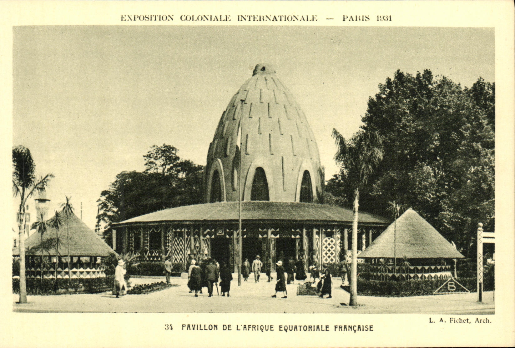 CPA Exposition Colonlale Internationale Paris 1931 Pavillon De L Afrique Equatoriale Francaise