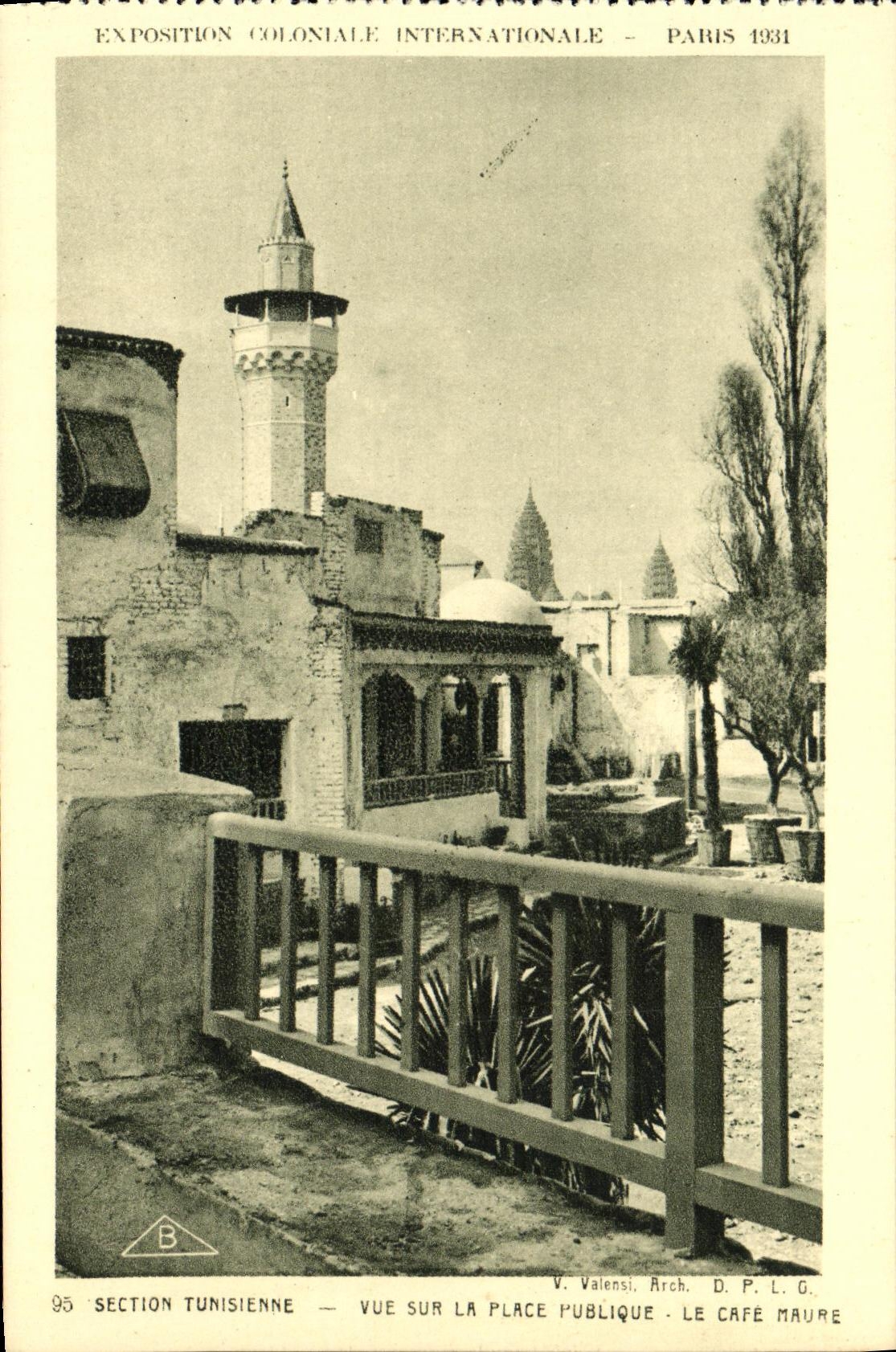 CPA Exposition Colonlale Internationale Paris 1931 Section Tunisienne Vue Sur La Place publique La cafe maure