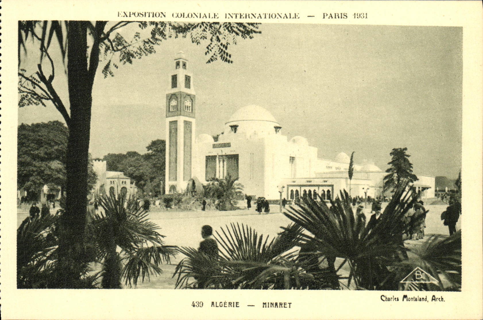 CPA Exposition Colonlale Internationale Paris 1931 Algerie Minaret