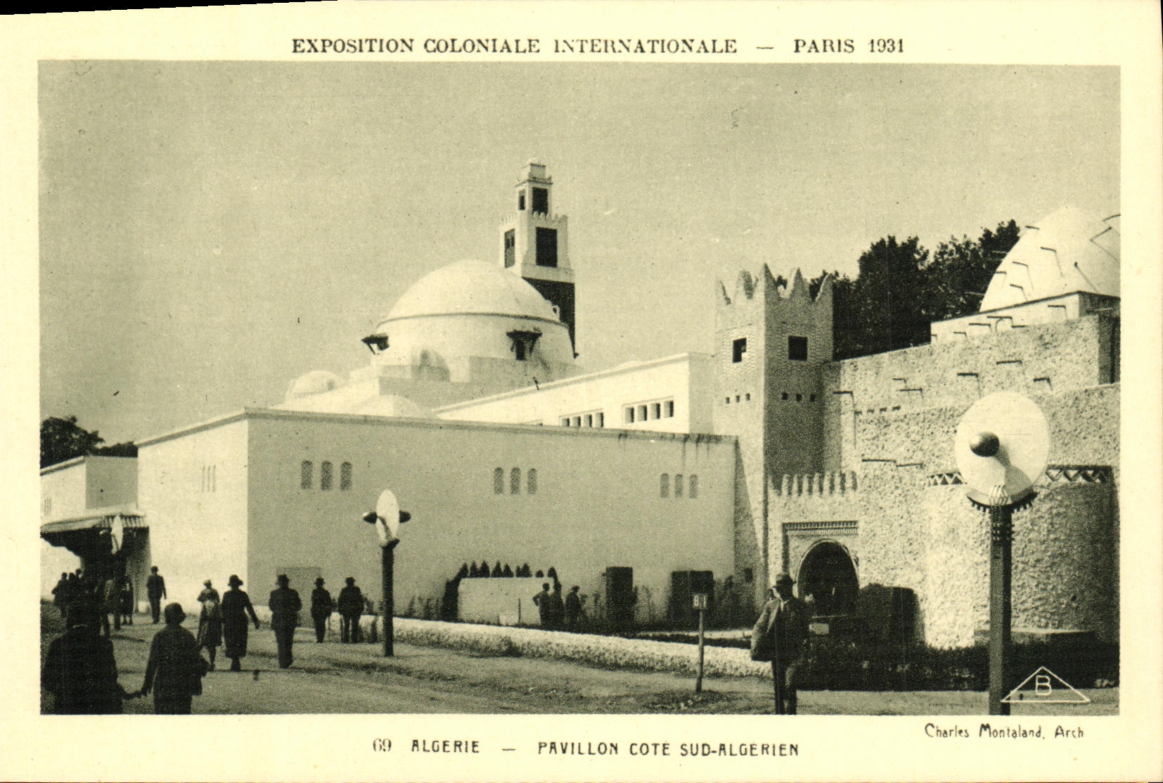 CPA Exposition Colonlale Internationale Paris 1931 Algerie Pavillon Cote Sud Algerien