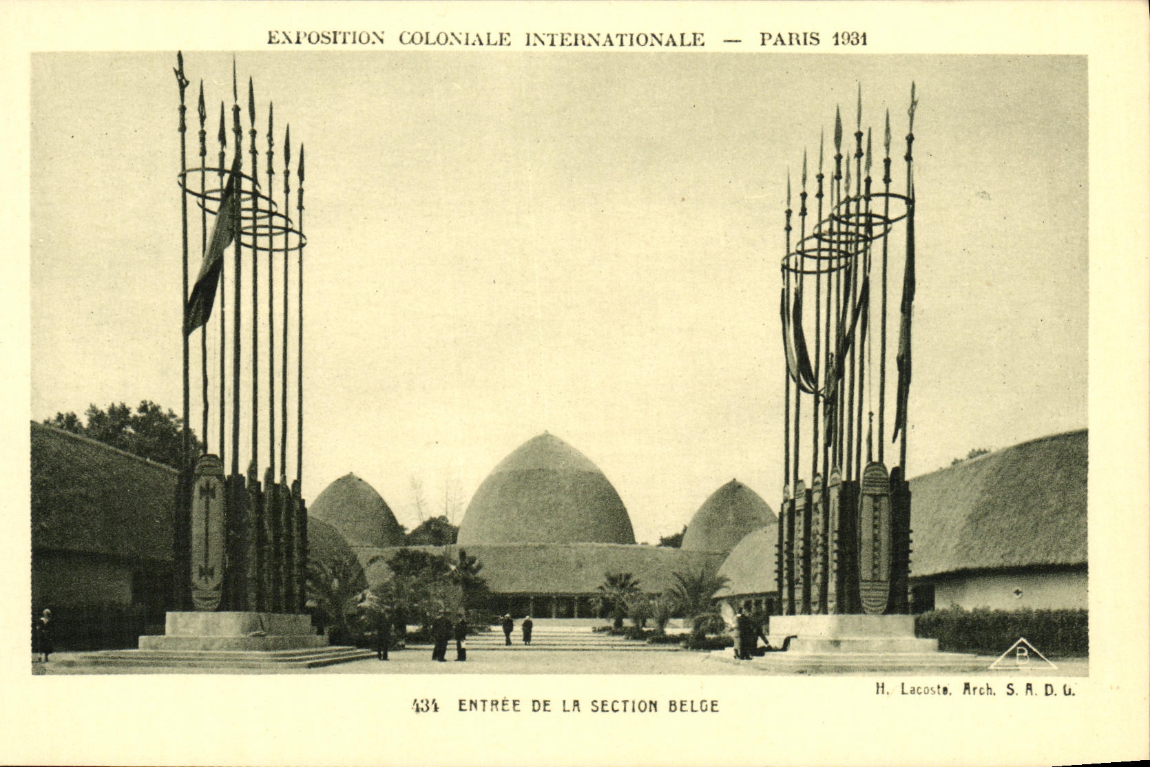 CPA Exposition Colonlale Internationale Paris 1931 Entree De La Section Belge