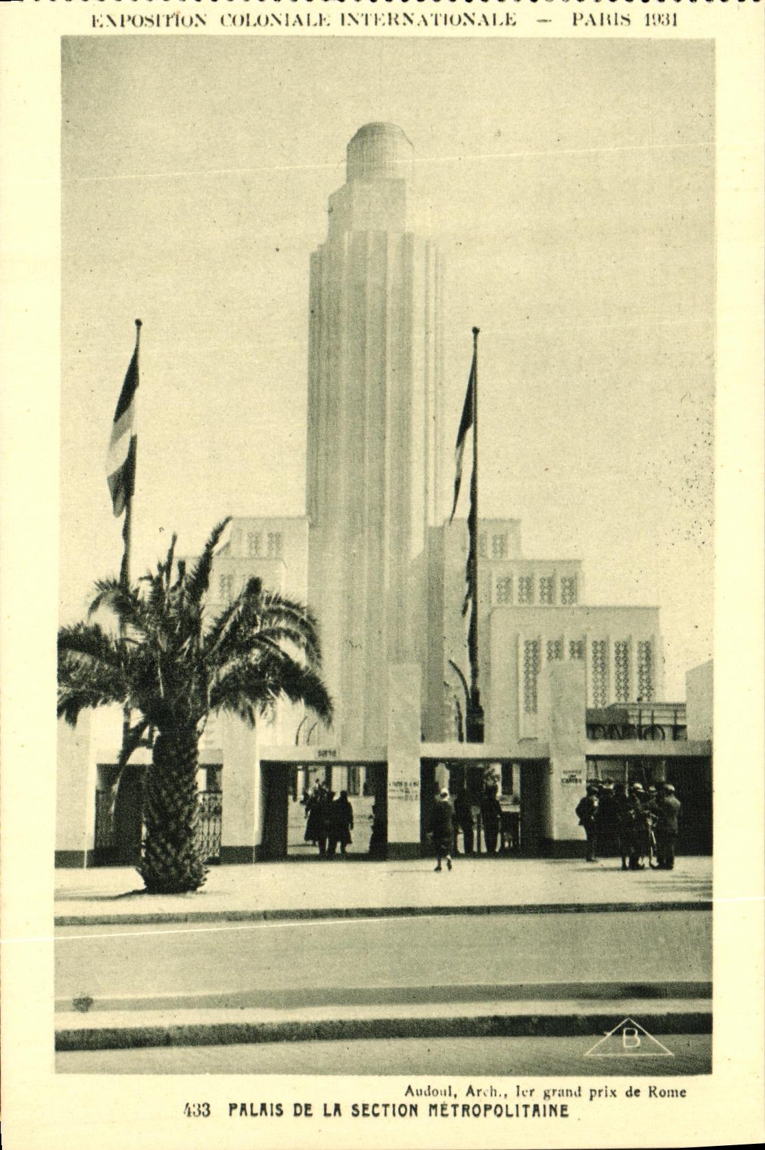 CPA Paris Exposition Colonlale Internationale 1931 Palais De La Section Metroplitaine