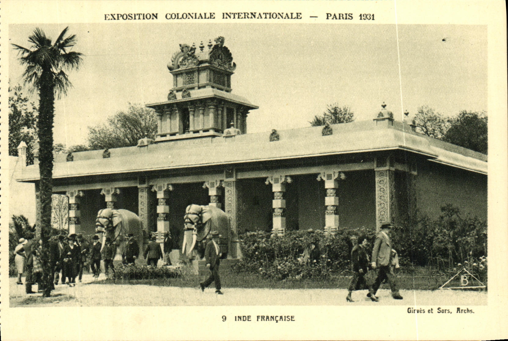 CPA Paris Exposition Colonlale Internationale 1931 Inde Francaise Elephant