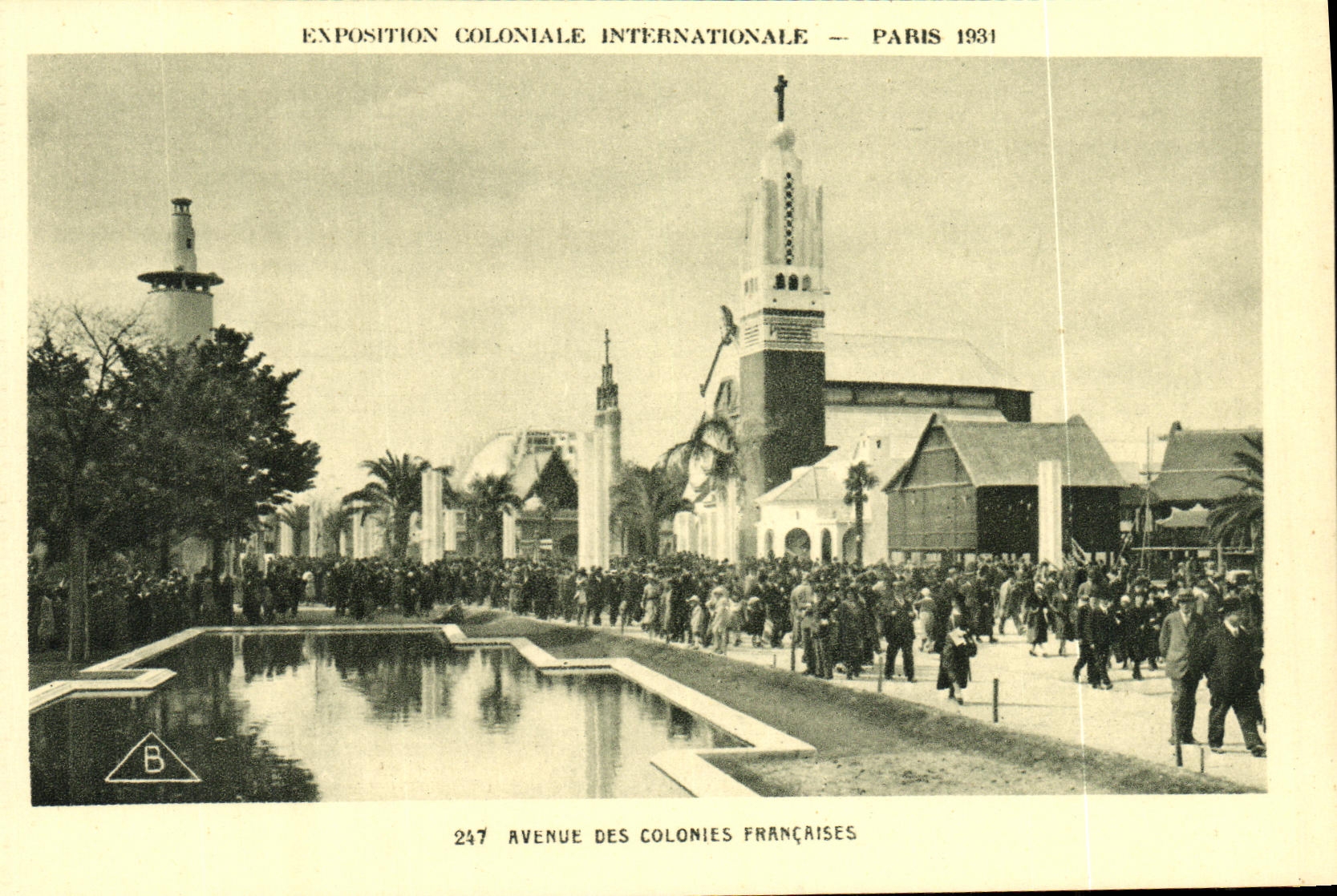 CPA Paris Exposition Colonlale Internationale Avenue Des Colonies Francaises