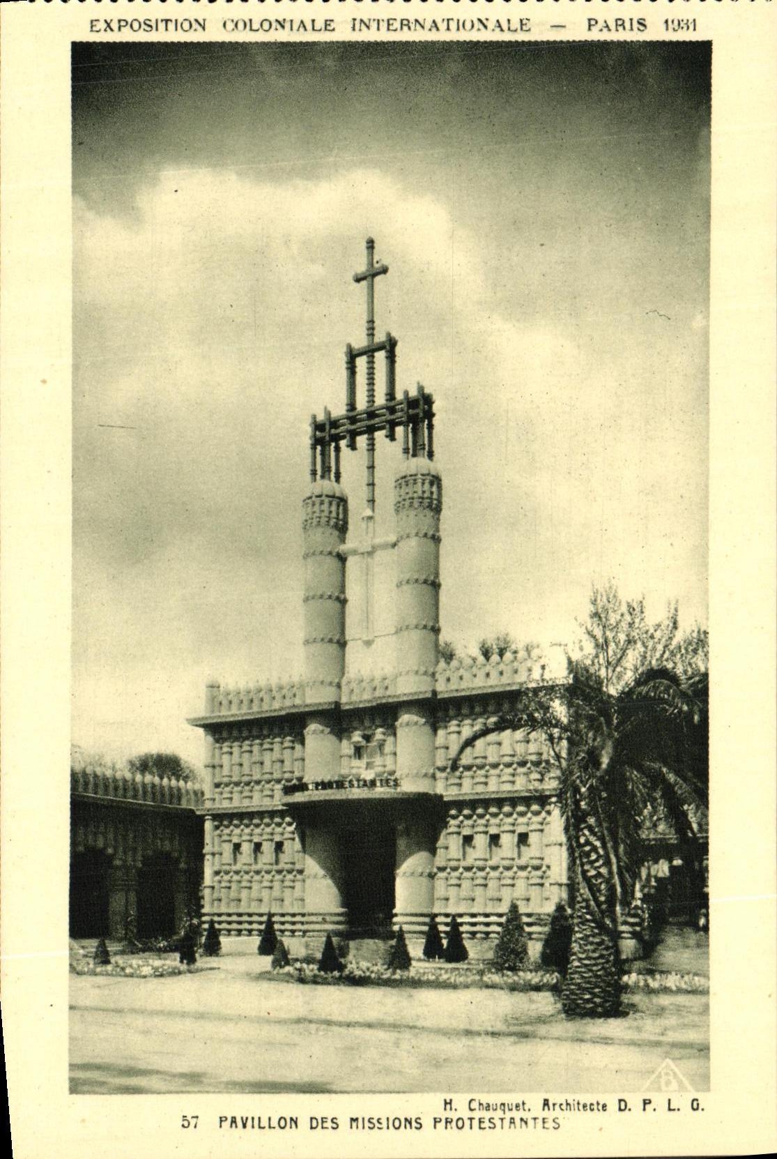 CPA Paris Exposition Colonlale Internationale 1931 Pavillon Des Missions Protestantes