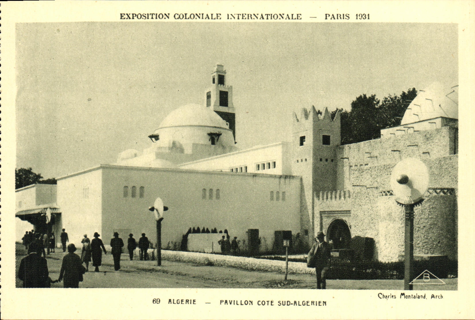 CPA Paris Exposition Coloniale Internationale 1931 Algerie Pavillon Cote Sud Algerien