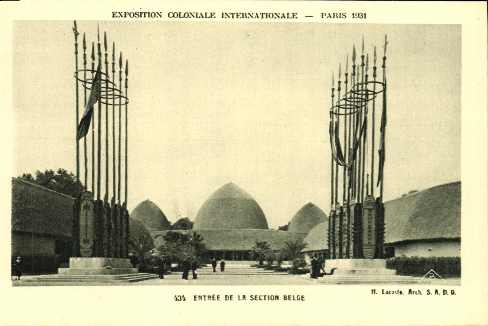 CPA Paris Exposition Coloniale Internationale 1931 Entree De La Section Belge